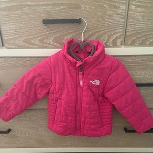 Pink North Face jacket
